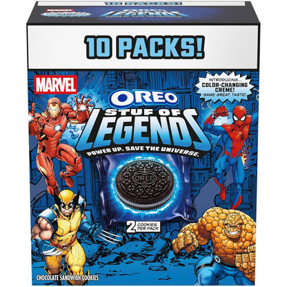 MARVEL OREO Stuf of Legends Chocolate Sandwich Cookies, Special Edition, 10.68 oz