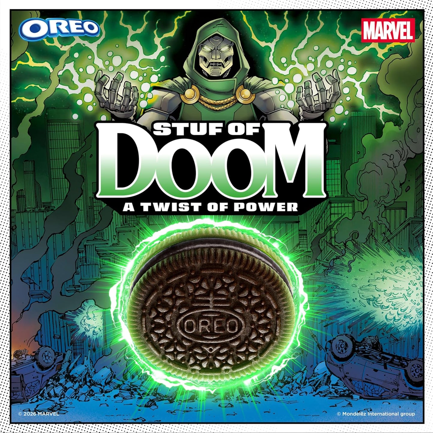 MARVEL OREO Stuf of Doom Chocolate Sandwich Cookies, Special Edition, 10.68 oz
