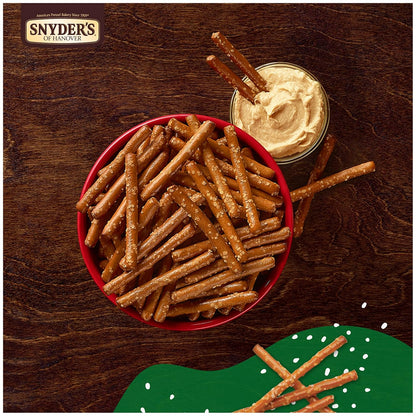 Snyder's of Hanover Pretzels, Gluten Free Pretzel Sticks, 8 Oz (Pack of 12)