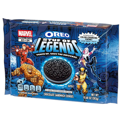 MARVEL OREO Stuf of Legends Chocolate Sandwich Cookies, Special Edition, 10.68 oz