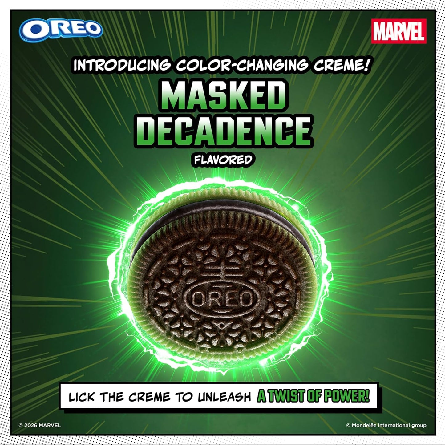 MARVEL OREO Stuf of Doom Chocolate Sandwich Cookies, Special Edition, 10.68 oz