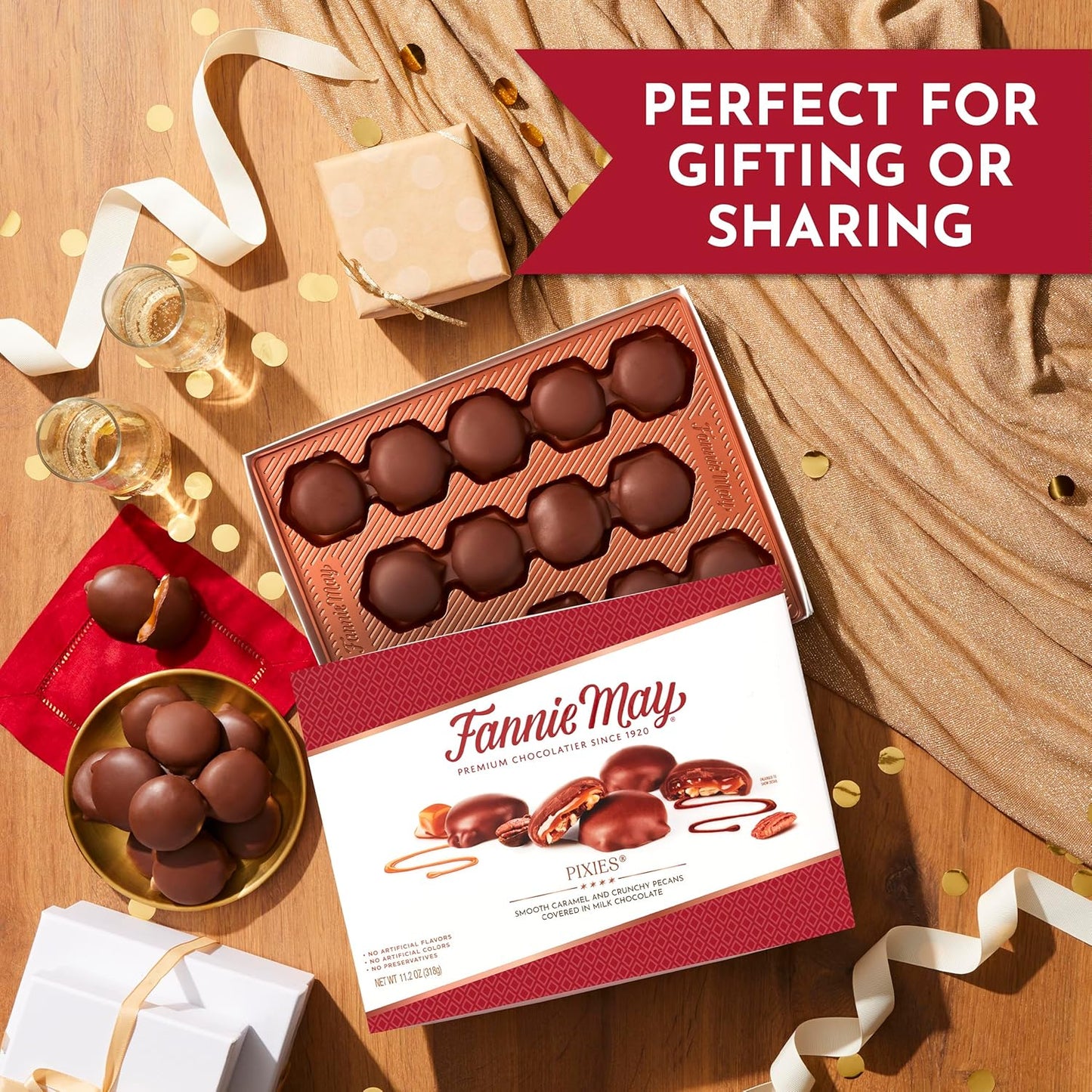 Fannie May, Milk Chocolate Candy, Pixies, 11.2 oz