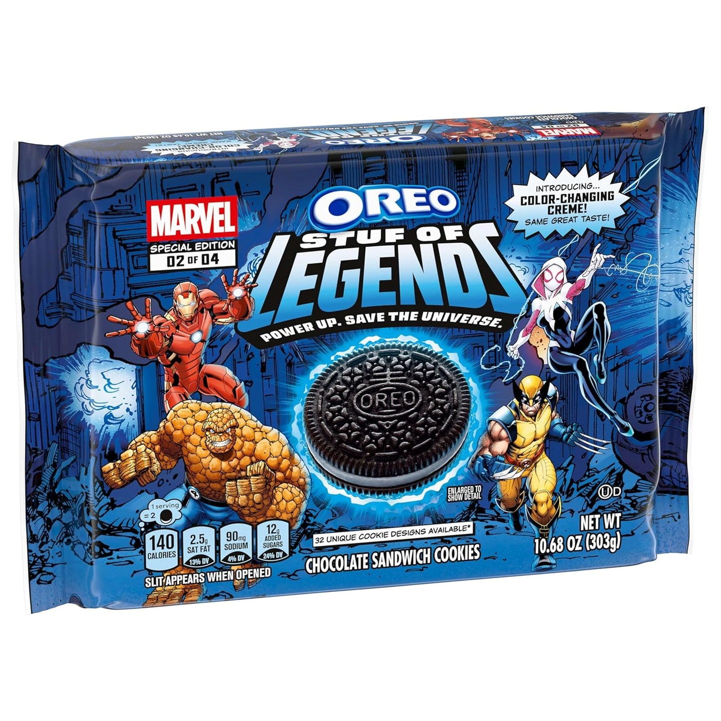 MARVEL OREO Stuf of Legends Chocolate Sandwich Cookies, Special Edition, 10.68 oz