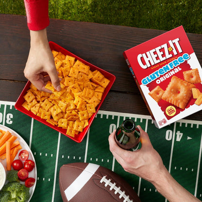 Cheez-It Baked Snack Crackers, Gluten Free, Lunch Snacks, Original, 9oz Box (1 Box)