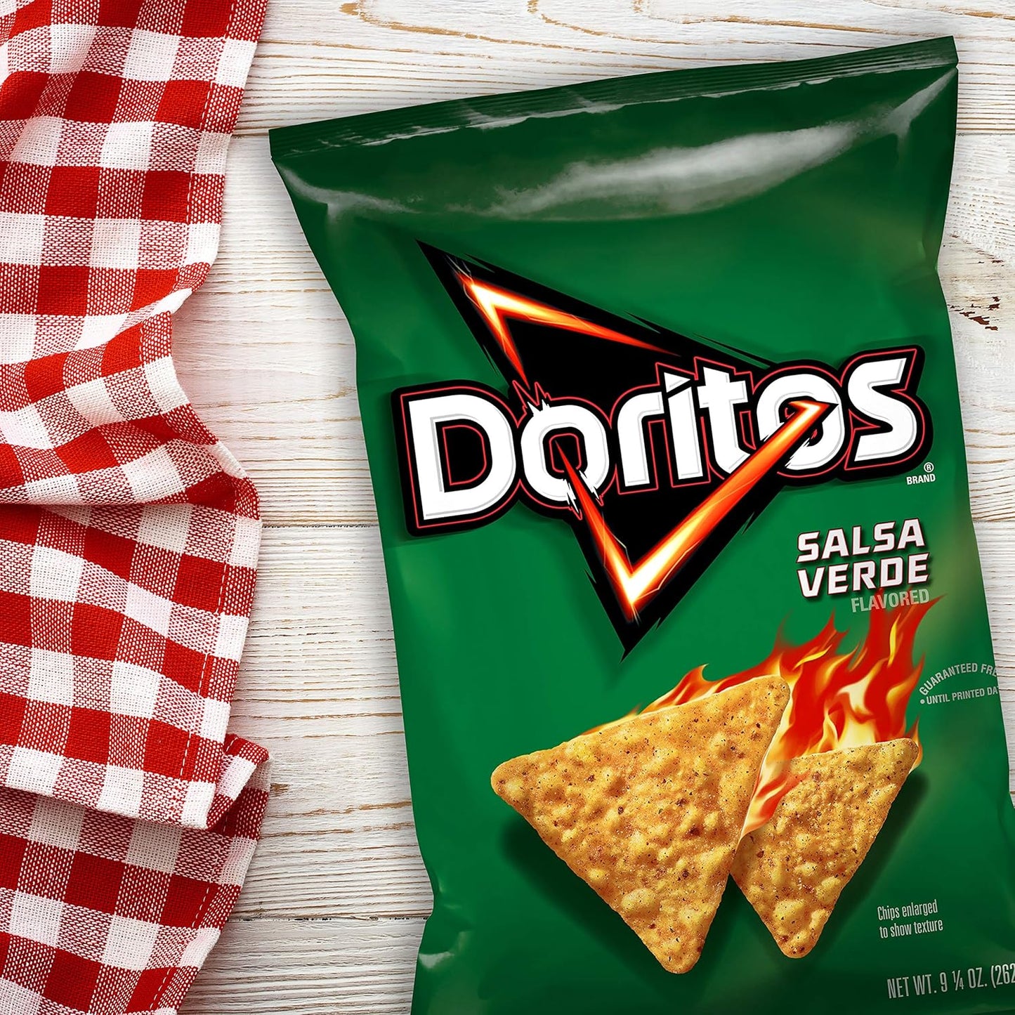Doritos Tortilla Chips Salsa Verde, 9.25 Oz