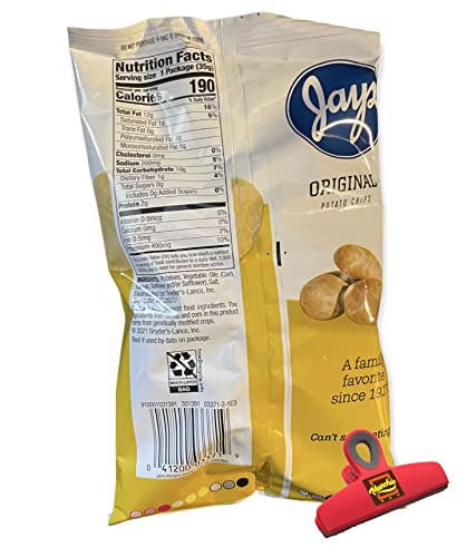 Jay's Original Potato Chips an Iconic Chicago Style Classic flavor thin Cut and Crispy (Pack of ( 56 ) 1.25 Oz Bags)
