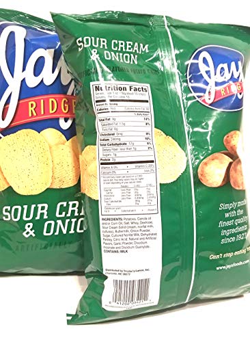 JAY'S BIG BAG SOUR CREAM & ONION Potato Chips 2 Pack 10oz bags